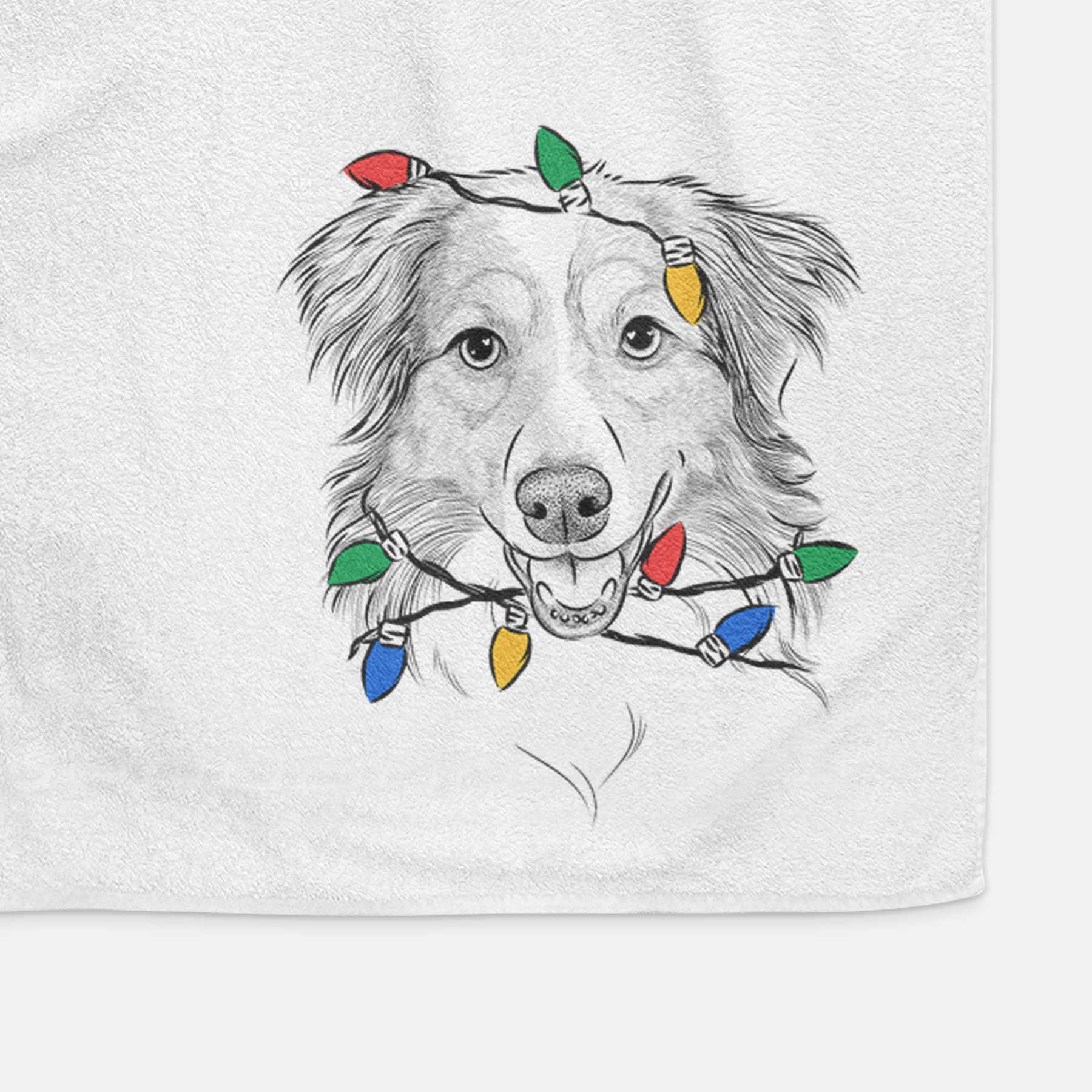 Hattie the Australian Shepherd Decorative Hand Towel