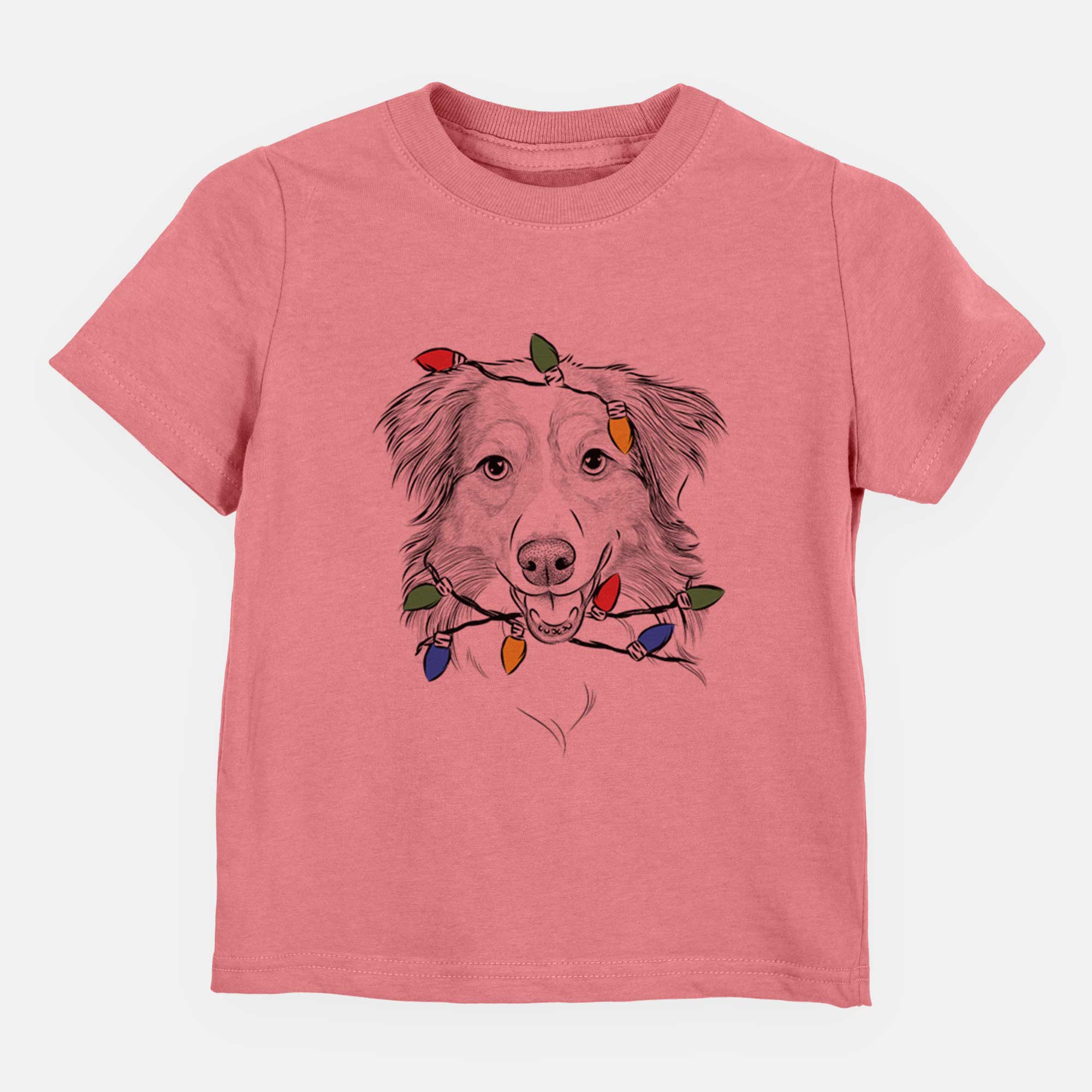 Christmas Lights Hattie the Australian Shepherd - Kids/Youth/Toddler Shirt