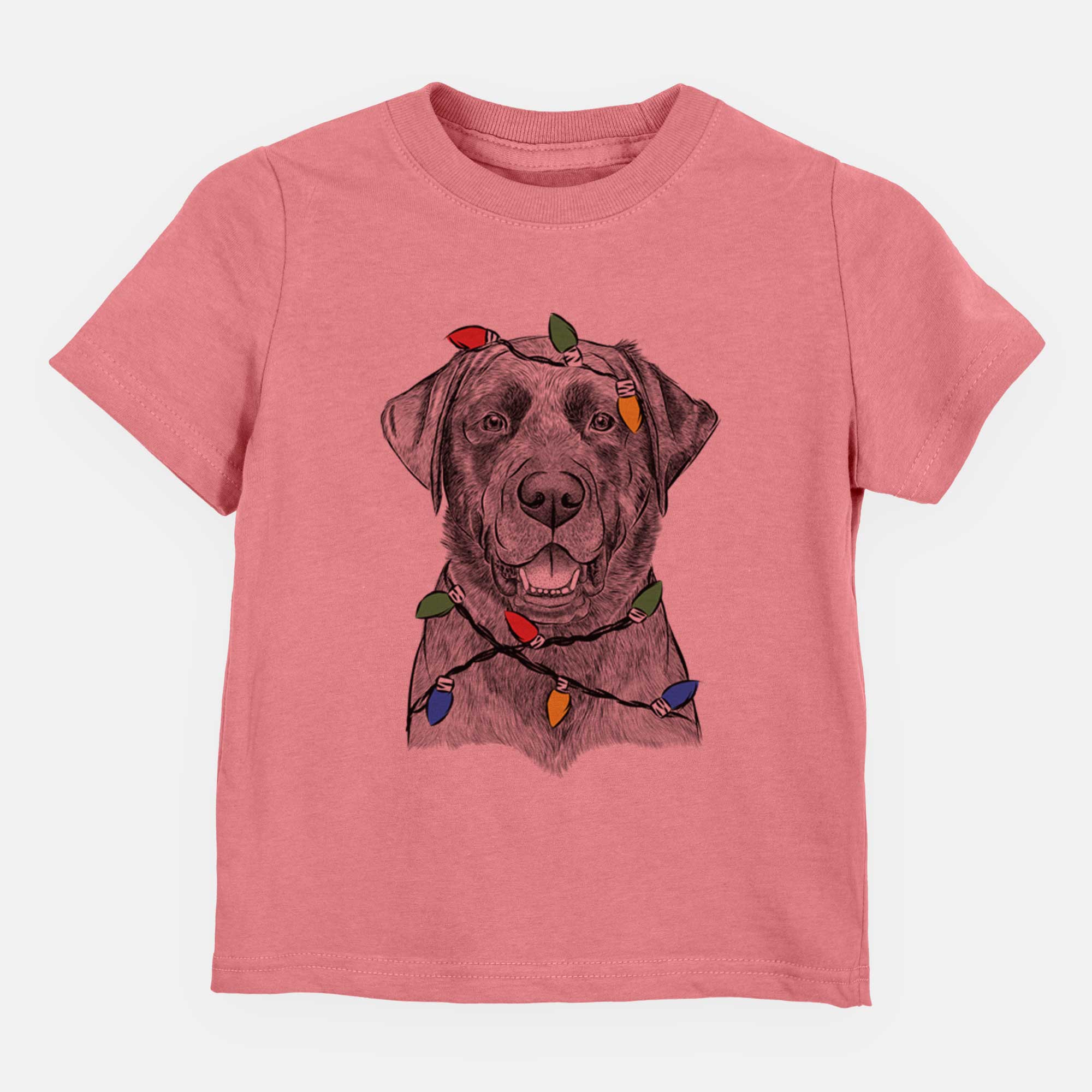 Christmas Lights Heath the Black Lab - Kids/Youth/Toddler Shirt