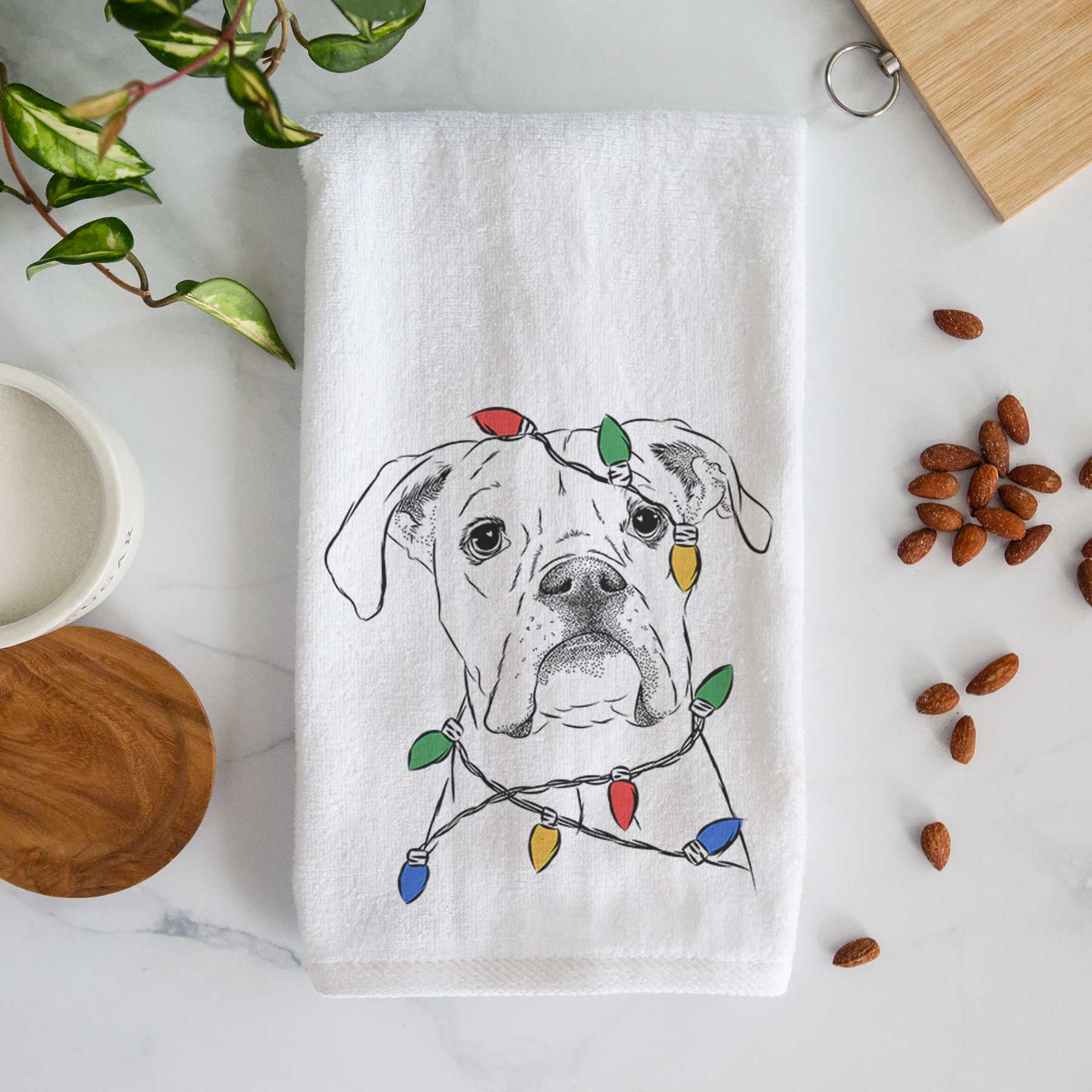 Henley the Boxer Decorative Hand Towel