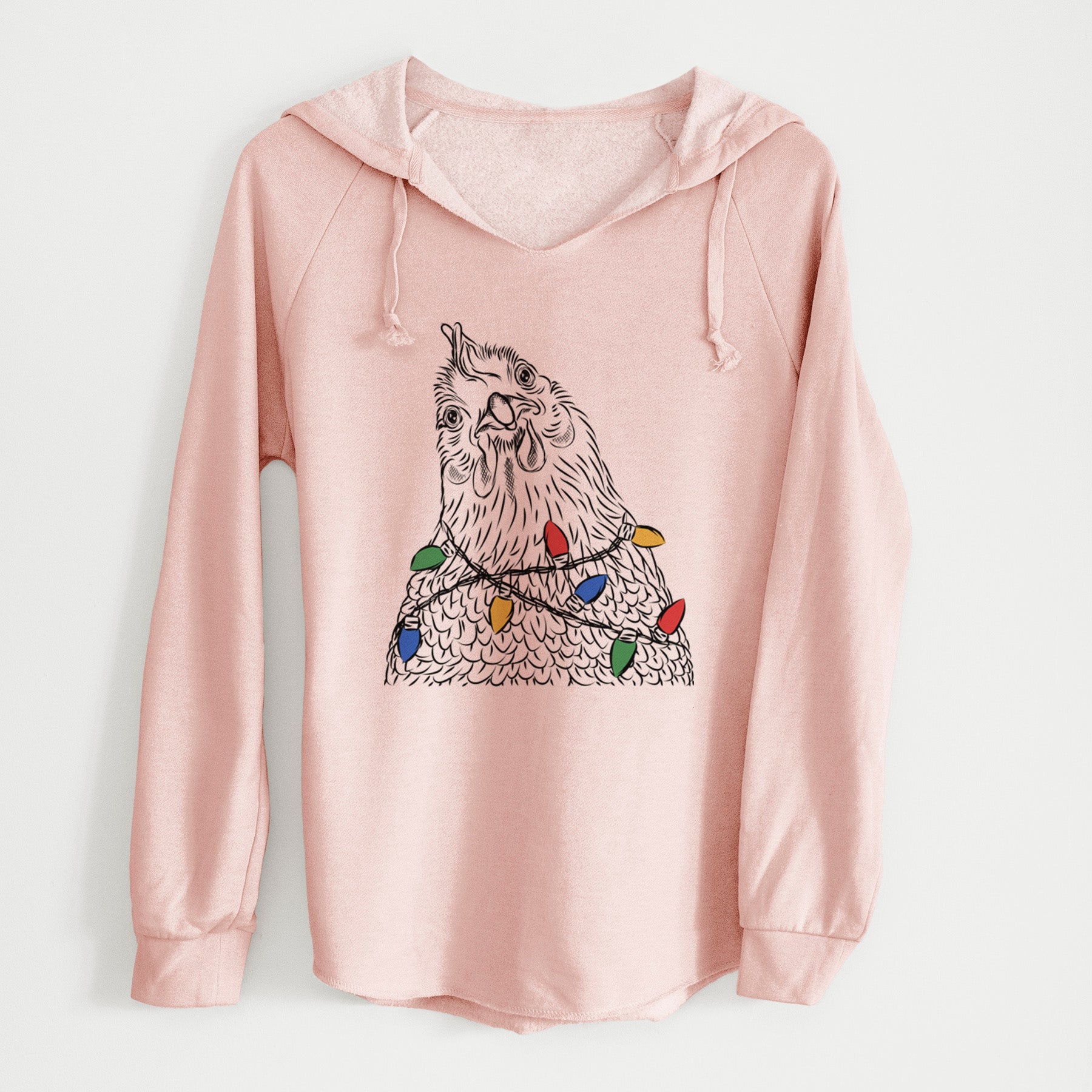 Christmas Lights Henrietta the Chicken - Cali Wave Hooded Sweatshirt