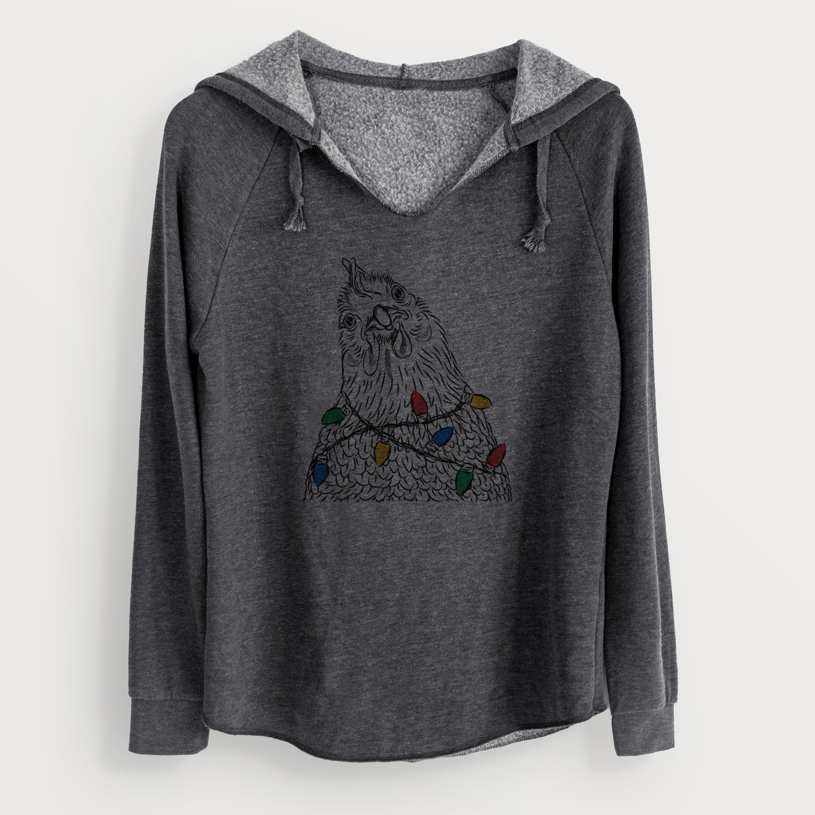 Christmas Lights Henrietta the Chicken - Cali Wave Hooded Sweatshirt