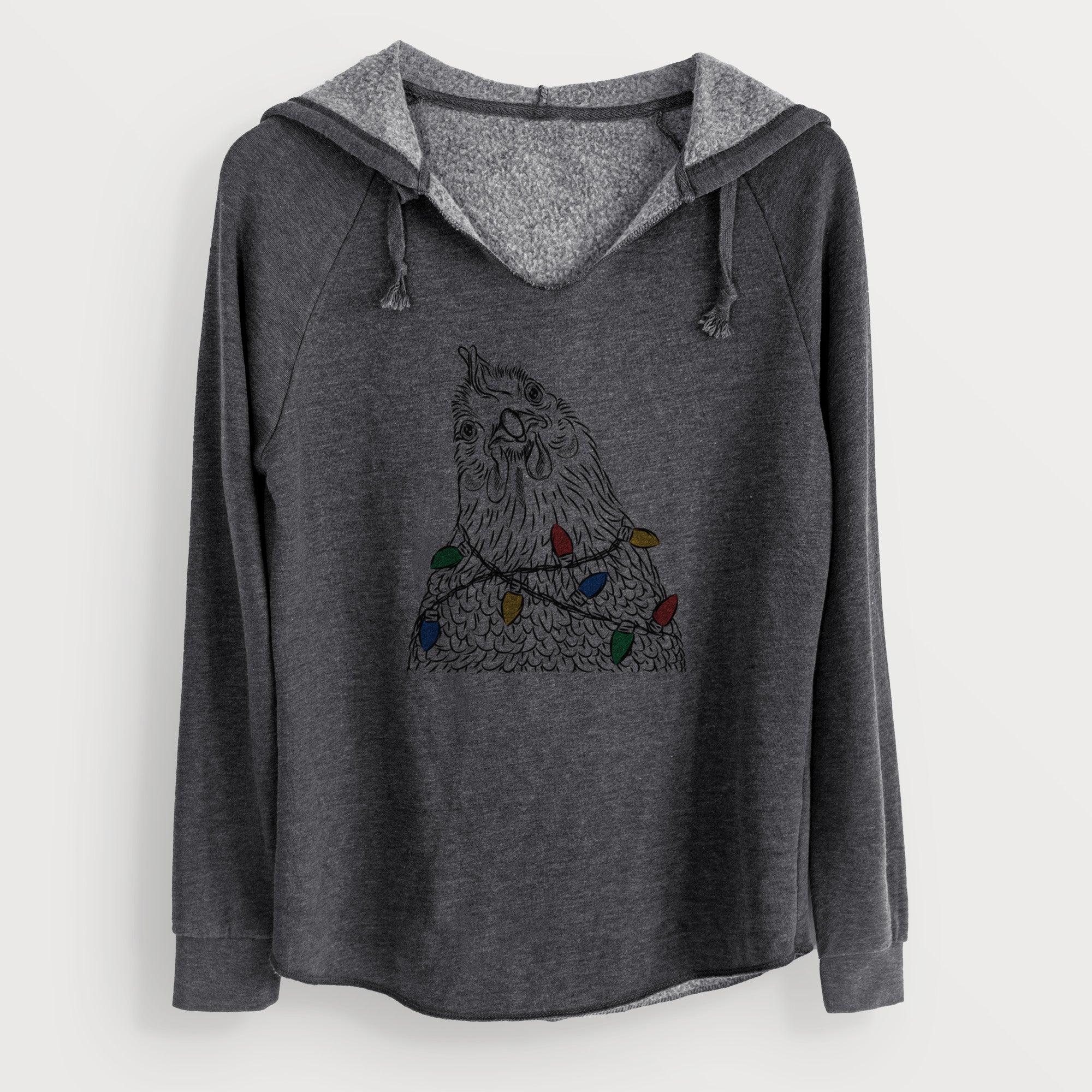 Christmas Lights Henrietta the Chicken - Cali Wave Hooded Sweatshirt