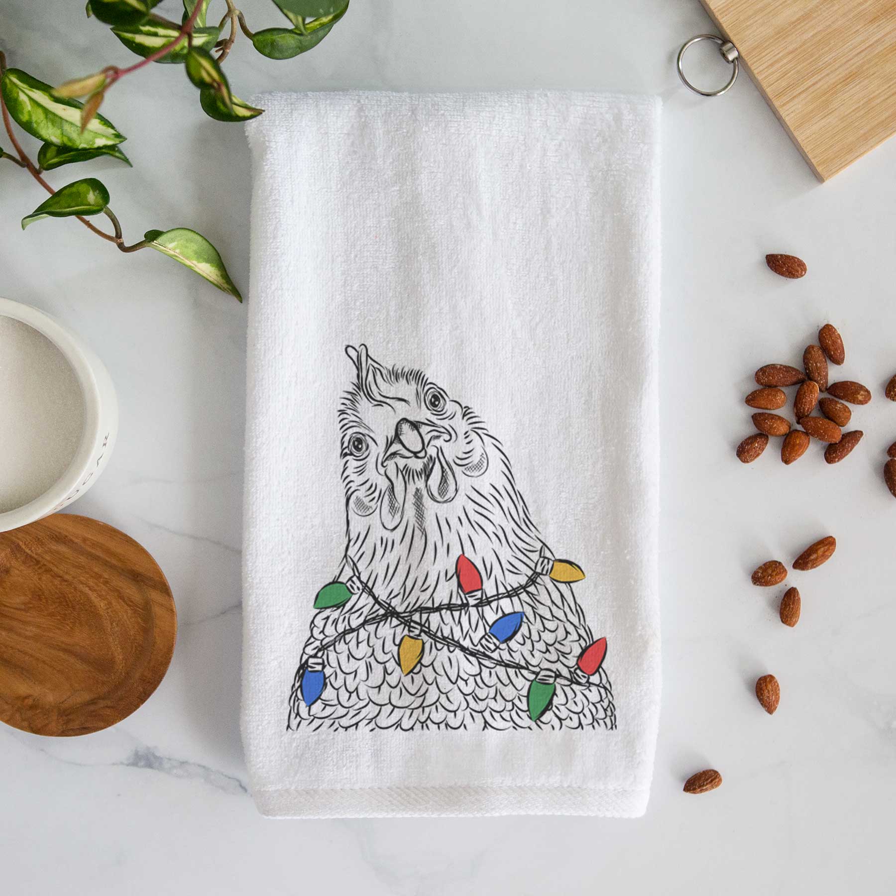 Henrietta the Chicken Decorative Hand Towel