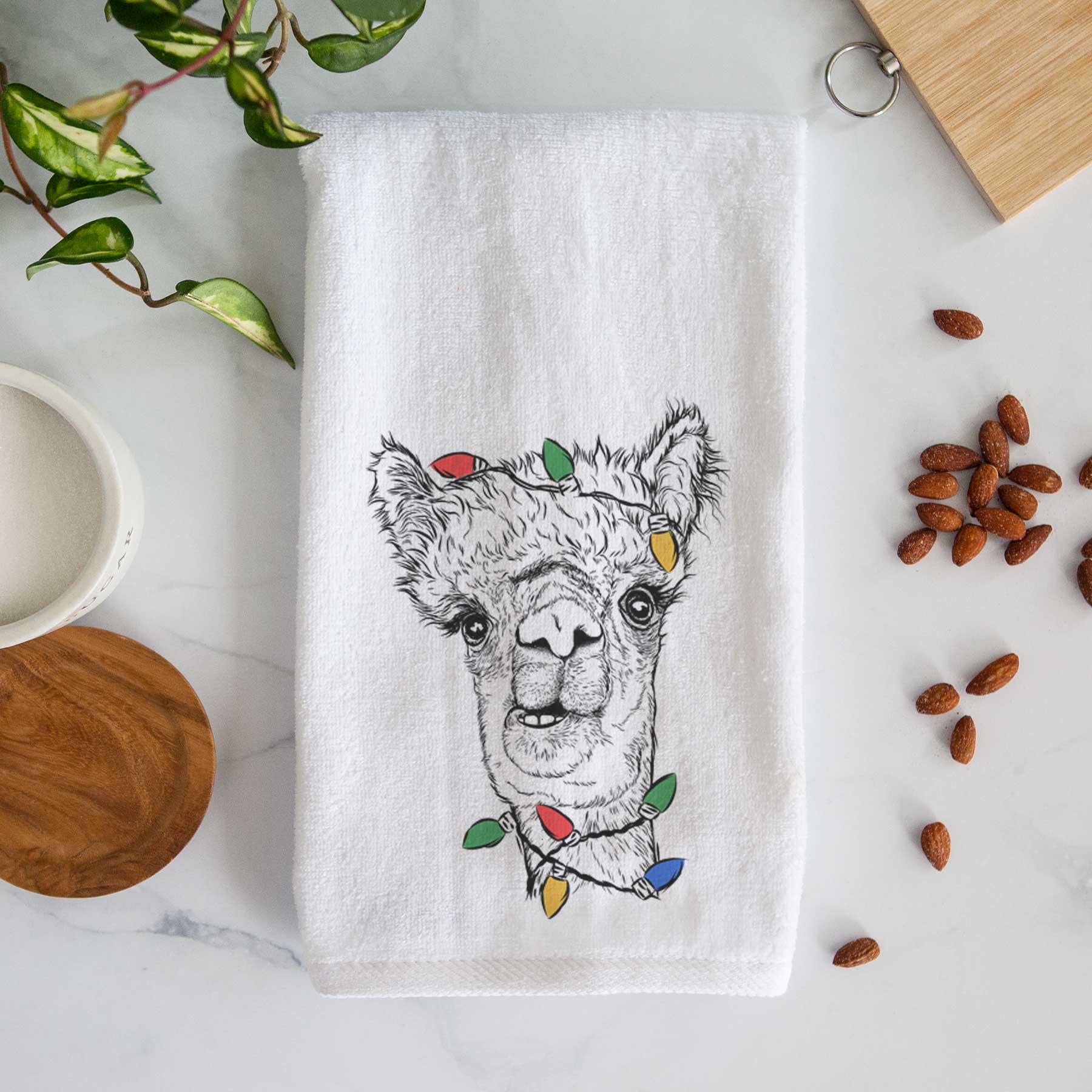 Henry the Alpaca Decorative Hand Towel