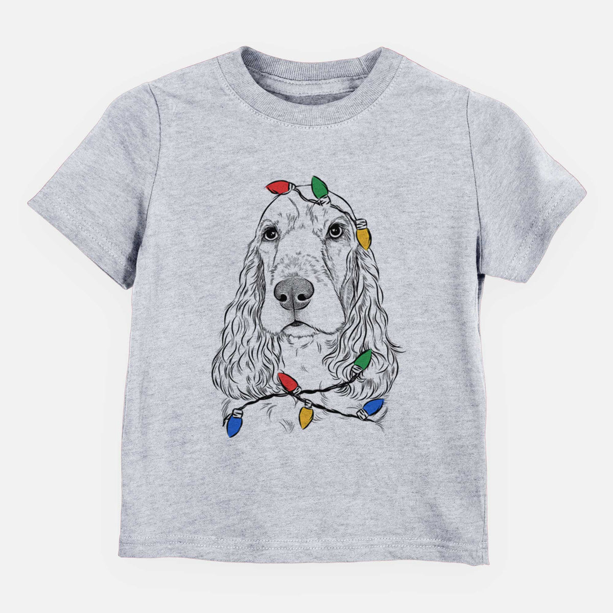Christmas Lights Henry the English Cocker Spaniel - Kids/Youth/Toddler Shirt