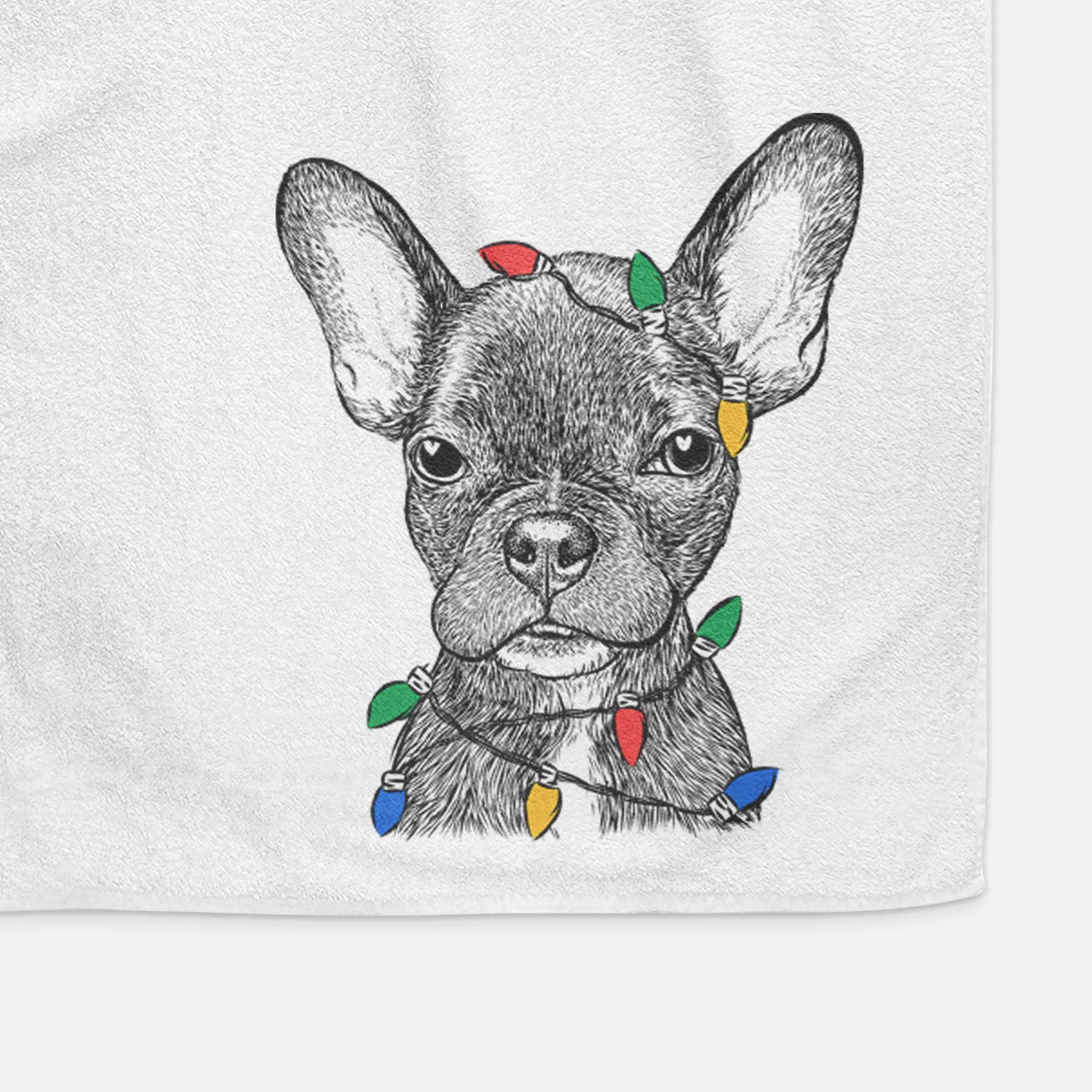 Henry the French Bulldog Decorative Hand Towel