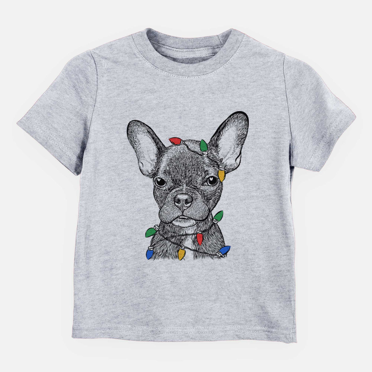 Christmas Lights Henry the French Bulldog - Kids/Youth/Toddler Shirt