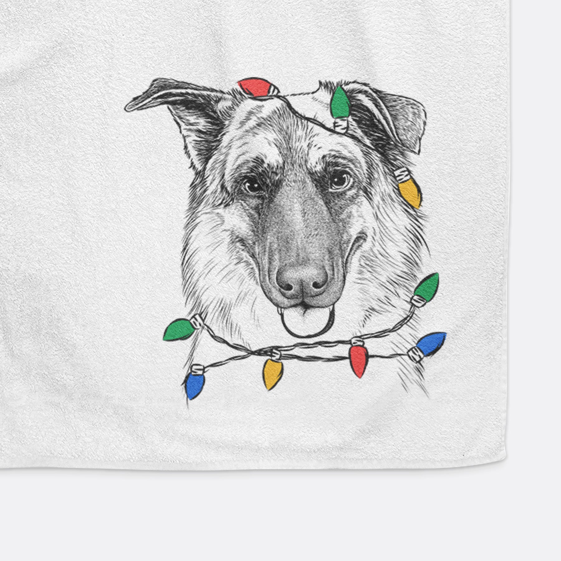 Henry the German Shepherd Decorative Hand Towel