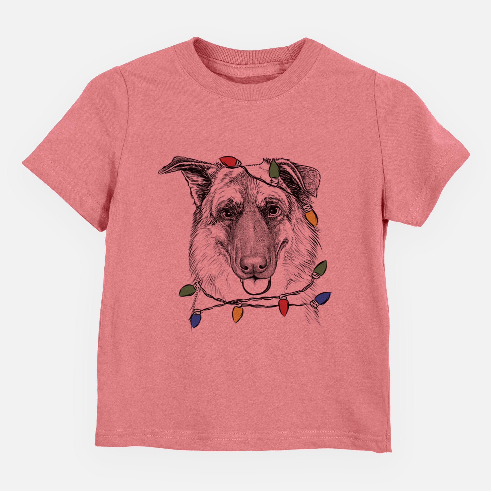 Christmas Lights Henry the German Shepherd - Kids/Youth/Toddler Shirt