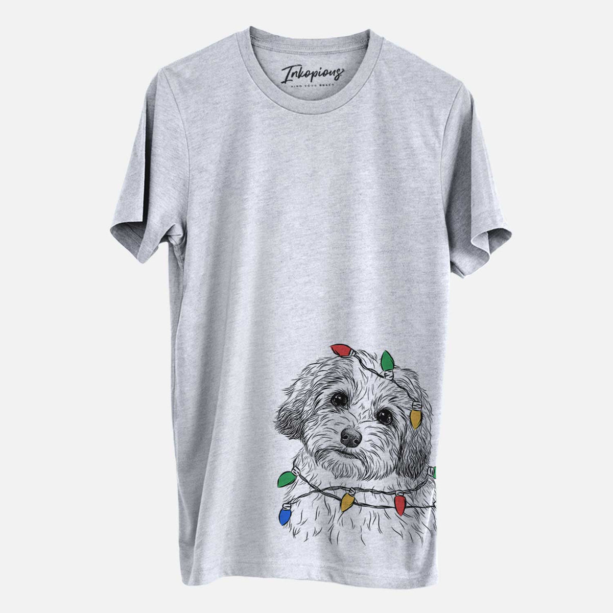 Christmas Lights Henry the Havanese - Unisex Crewneck