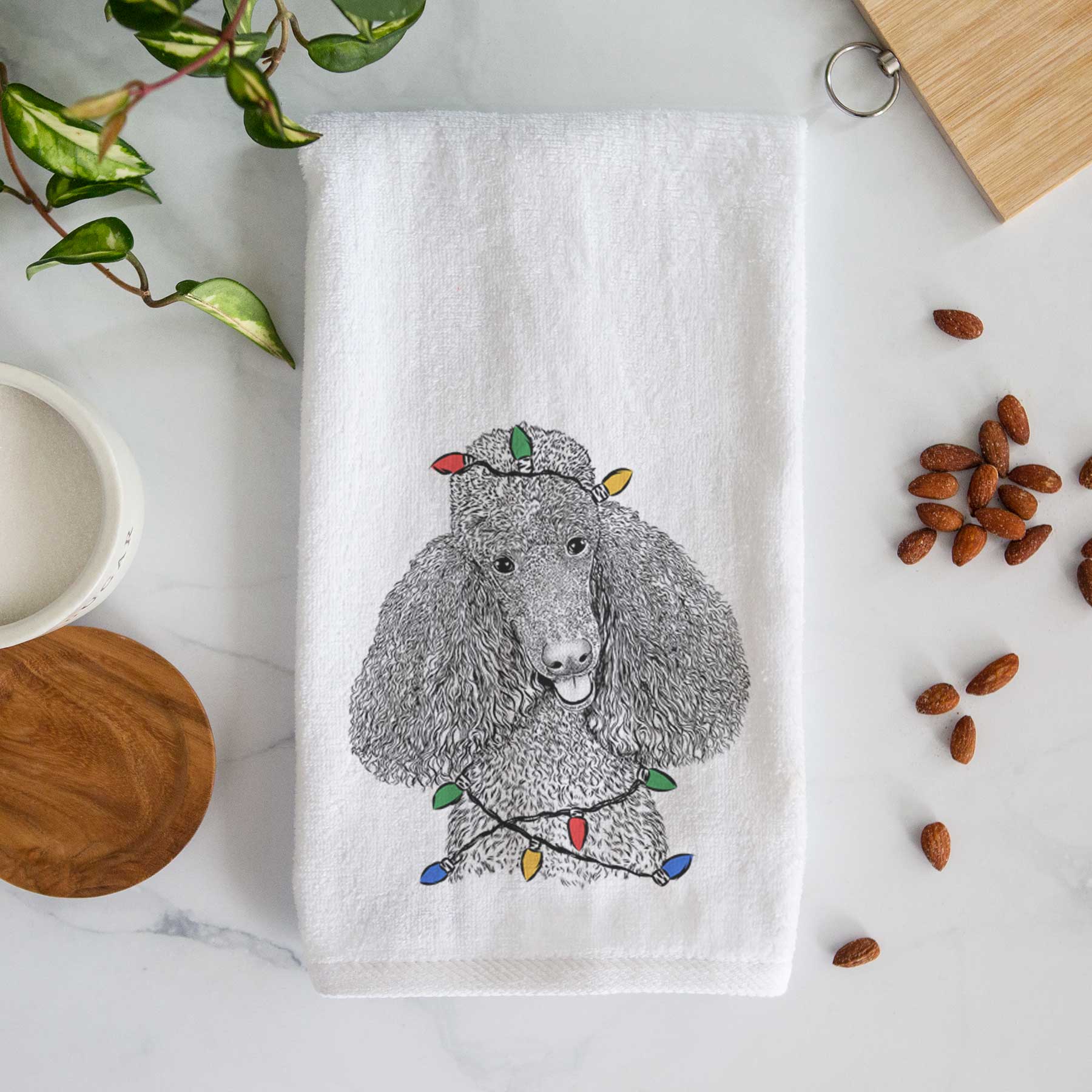 Henry the Standard Poodle Decorative Hand Towel