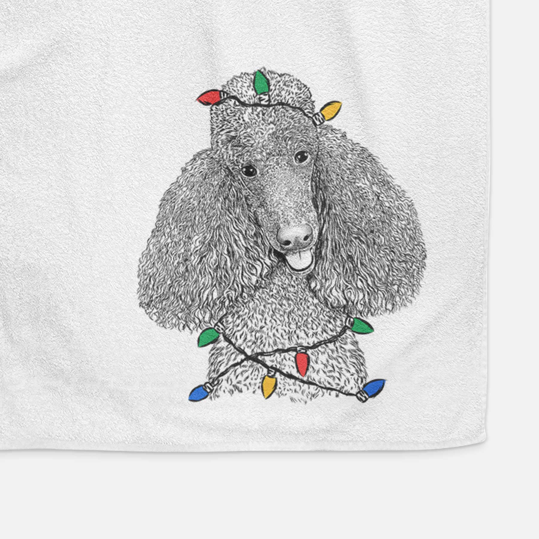 Henry the Standard Poodle Decorative Hand Towel