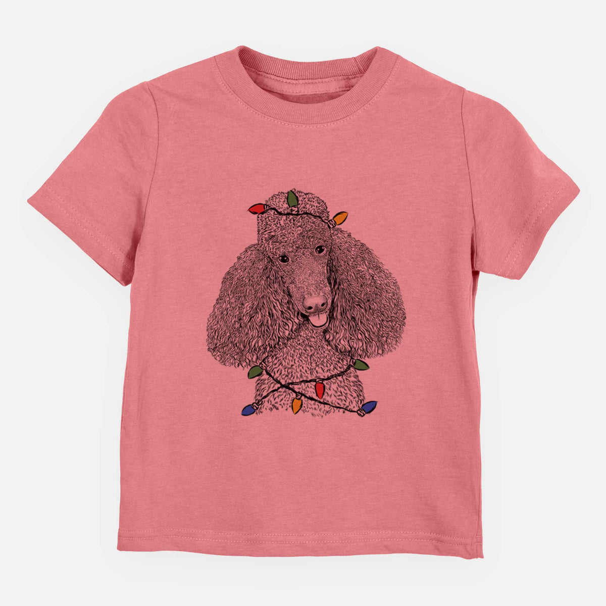 Christmas Lights Henry the Standard Poodle - Kids/Youth/Toddler Shirt