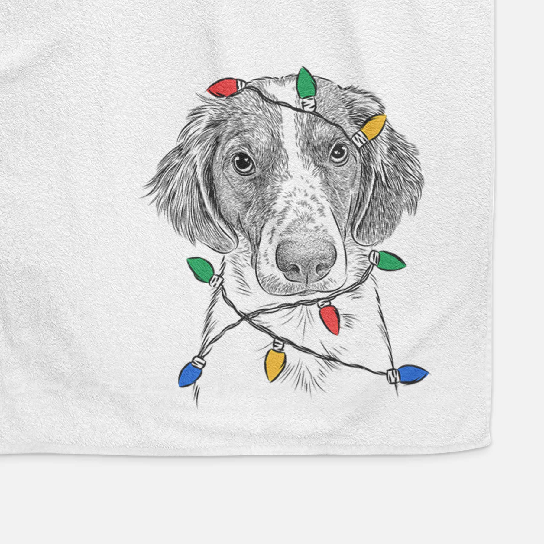 Holly the Brittany Spaniel Decorative Hand Towel