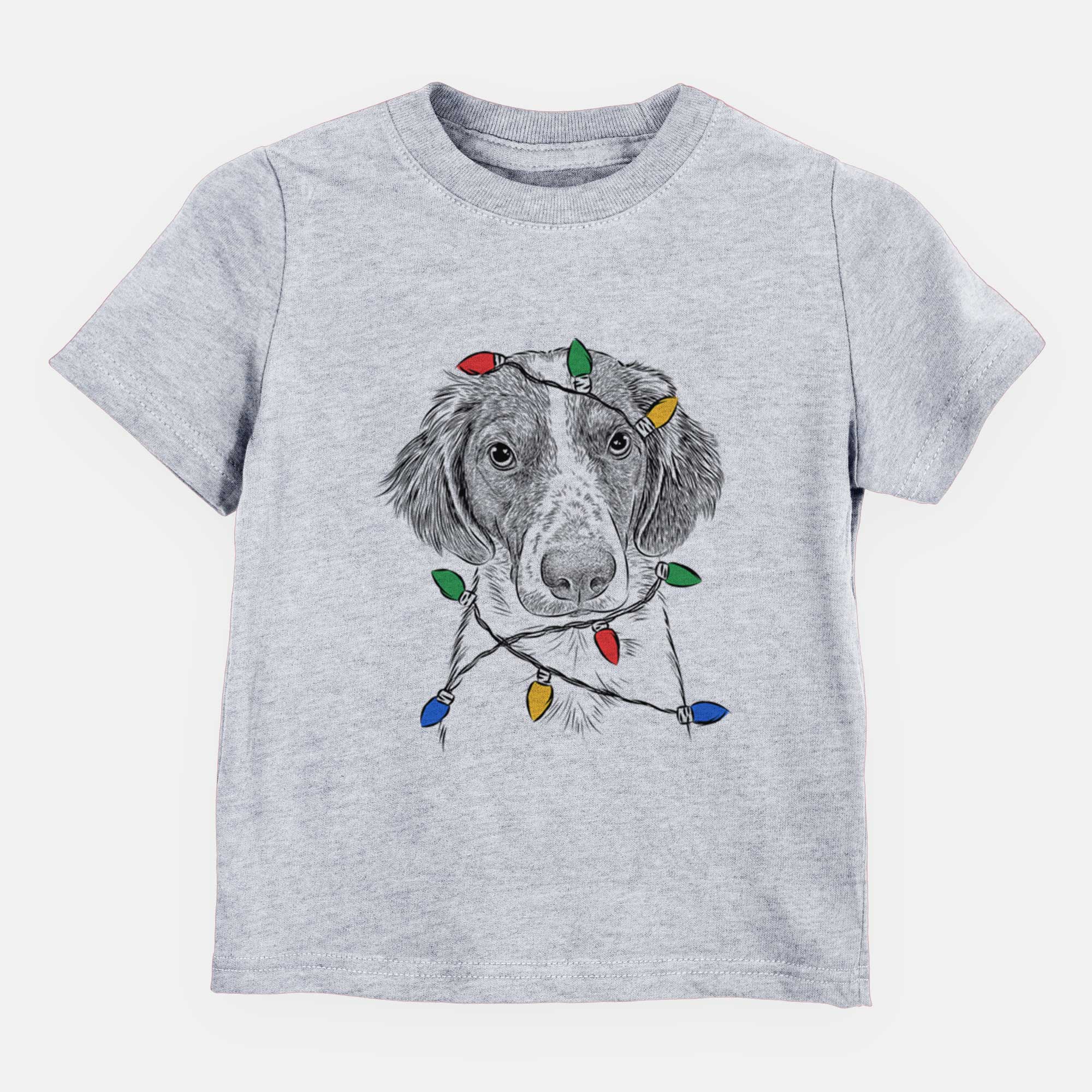 Christmas Lights Holly the Brittany Spaniel - Kids/Youth/Toddler Shirt