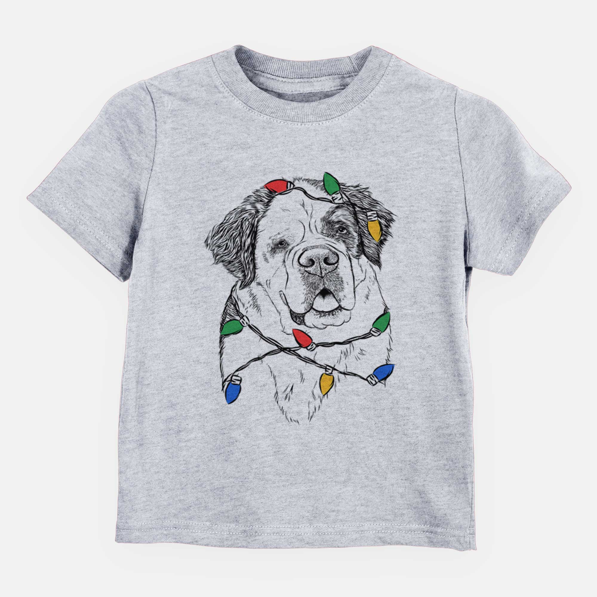 Christmas Lights Hook the Saint Bernard - Kids/Youth/Toddler Shirt