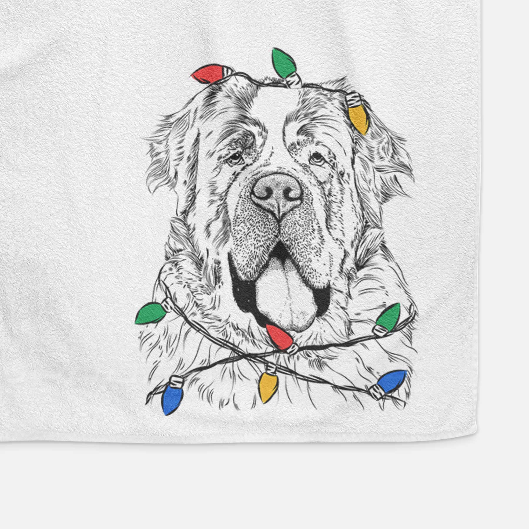 Hoss the Saint Bernard Decorative Hand Towel