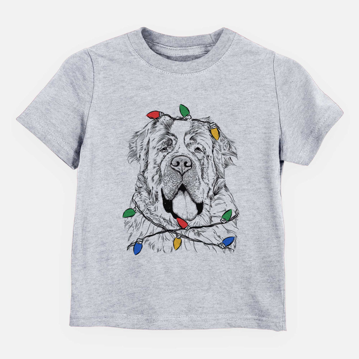 Christmas Lights Hoss the Saint Bernard - Kids/Youth/Toddler Shirt