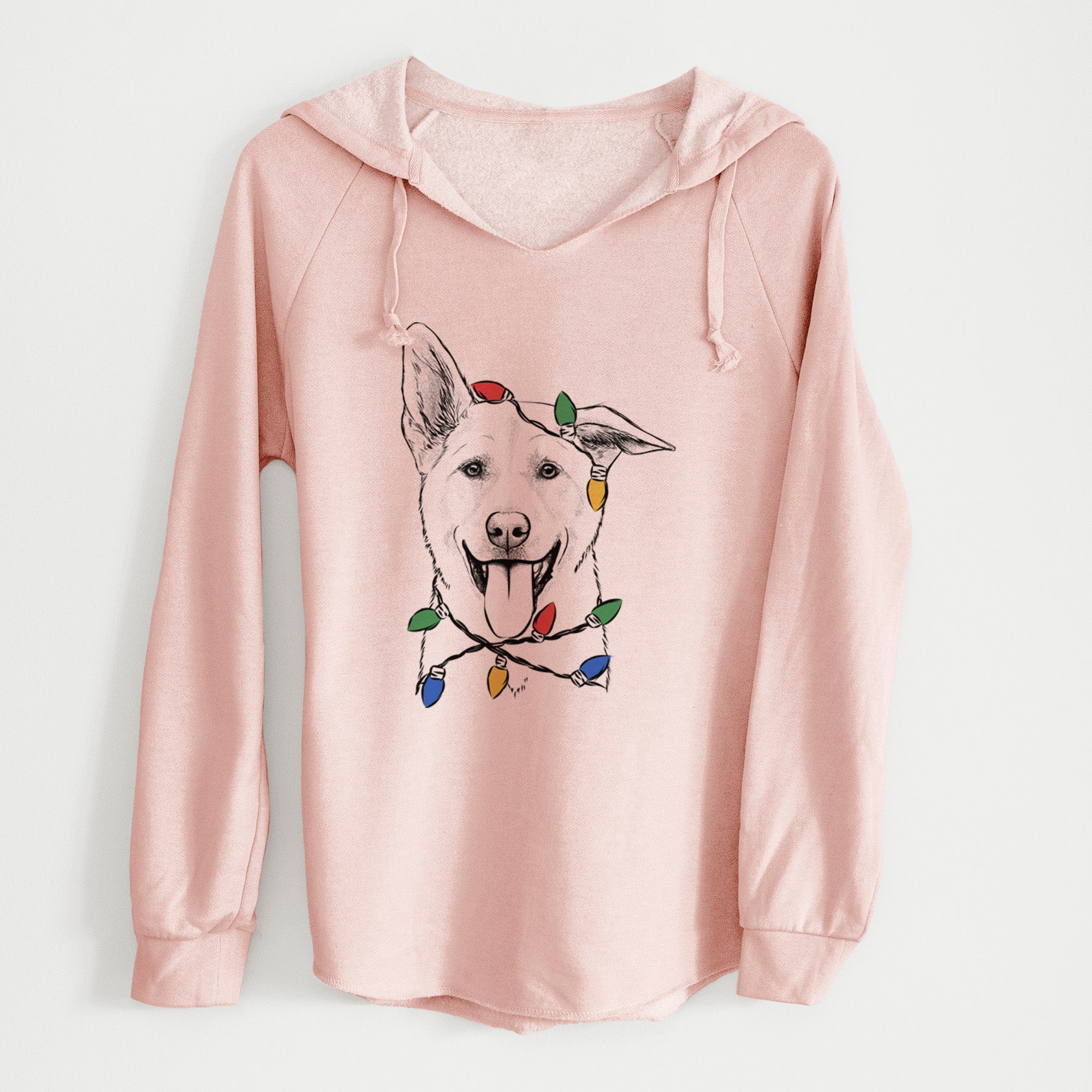 Christmas Lights Hoya the Korean Jindo - Cali Wave Hooded Sweatshirt