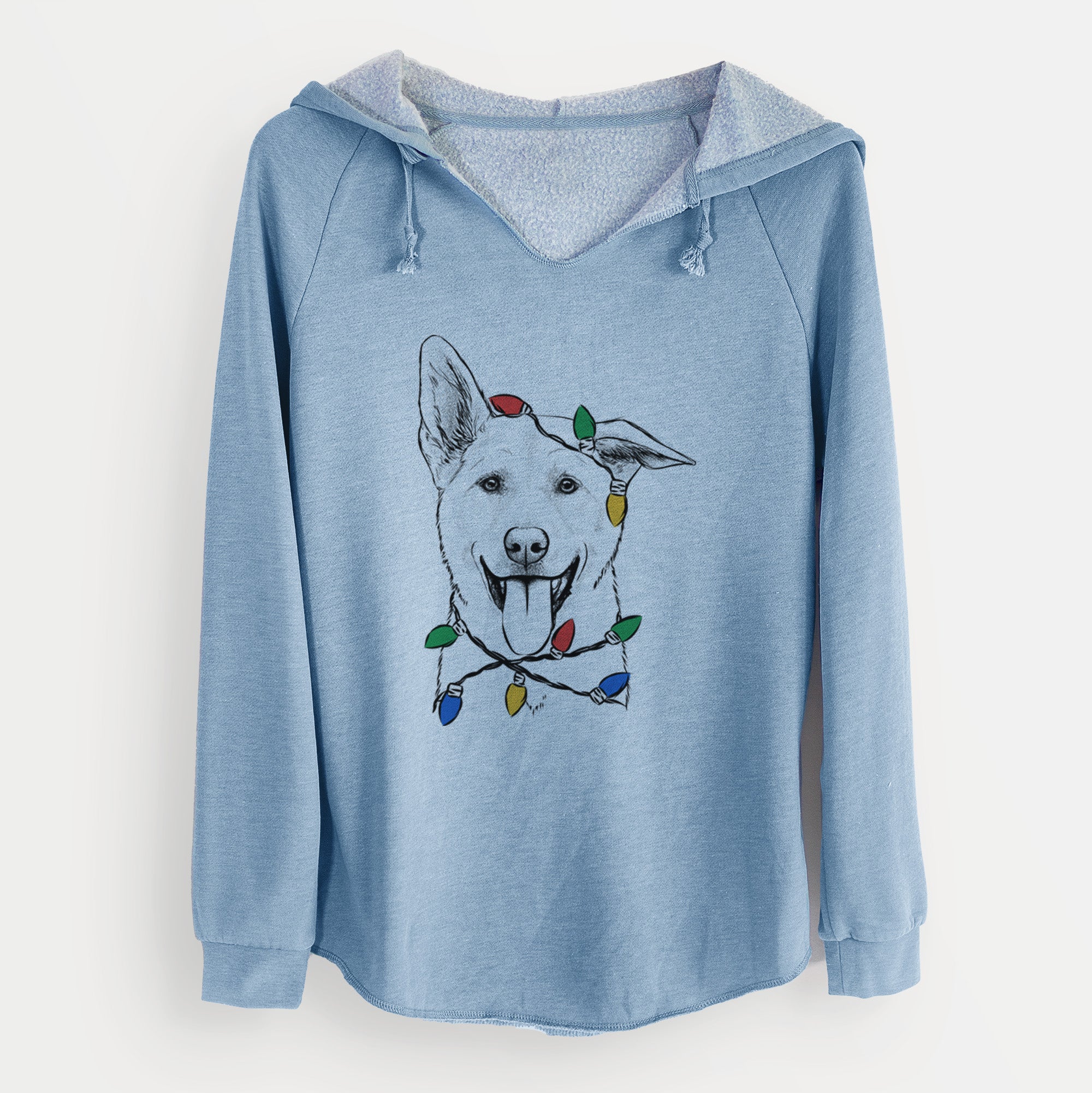 Christmas Lights Hoya the Korean Jindo - Cali Wave Hooded Sweatshirt