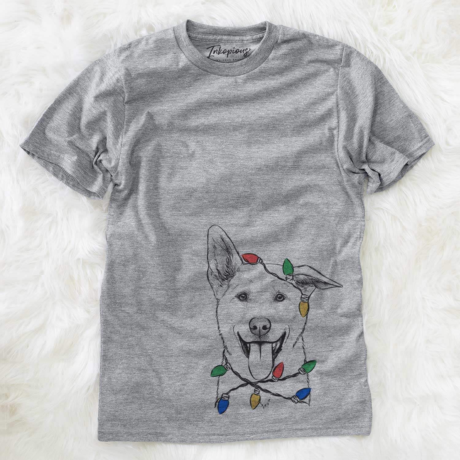 Christmas Lights Hoya the Korean Jindo - Unisex Crewneck