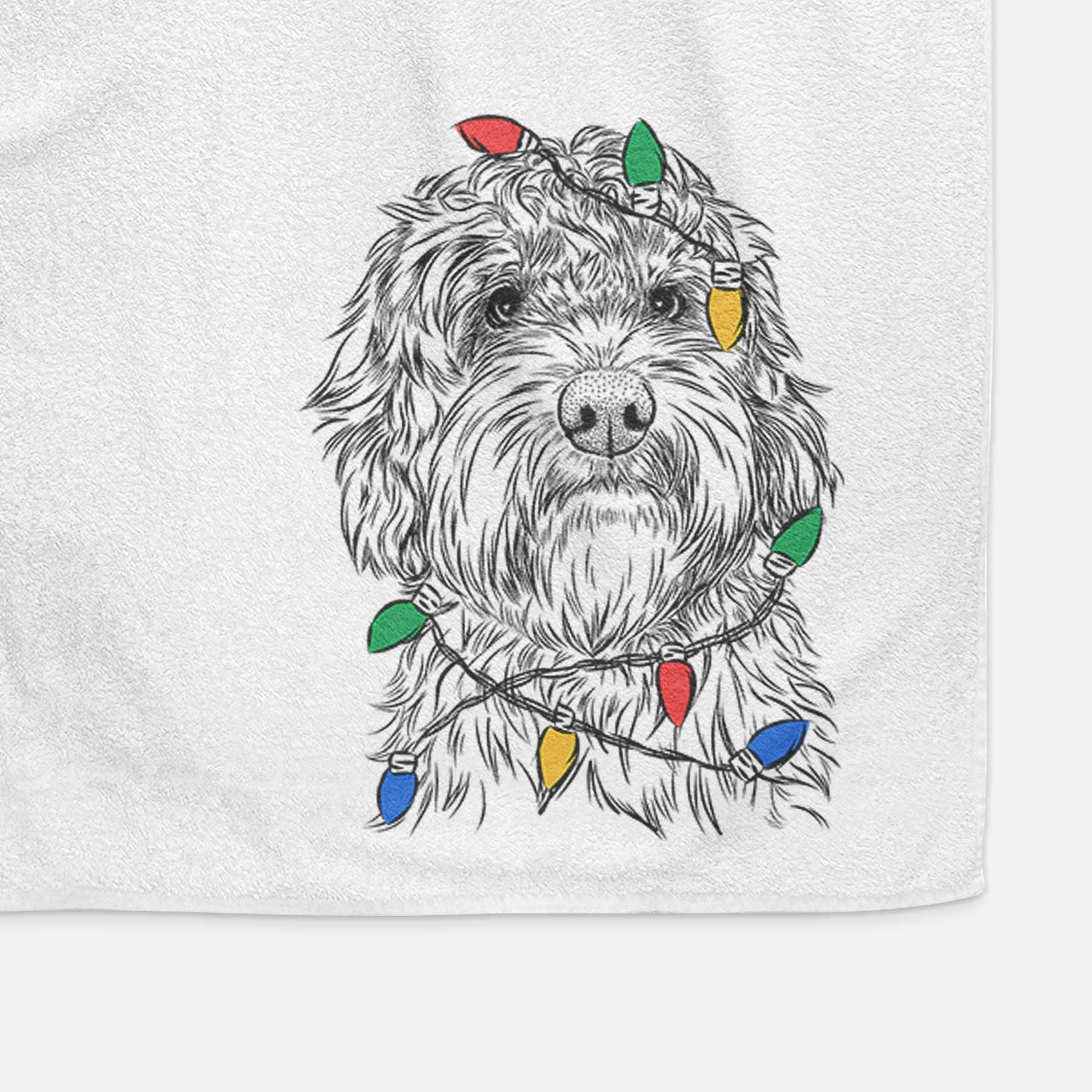 Huckleberry the Australian Labradoodle Decorative Hand Towel