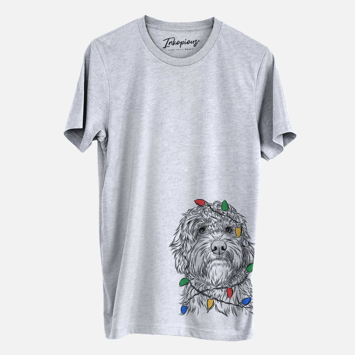 Christmas Lights Huckleberry the Australian Labradoodle - Unisex Crewneck