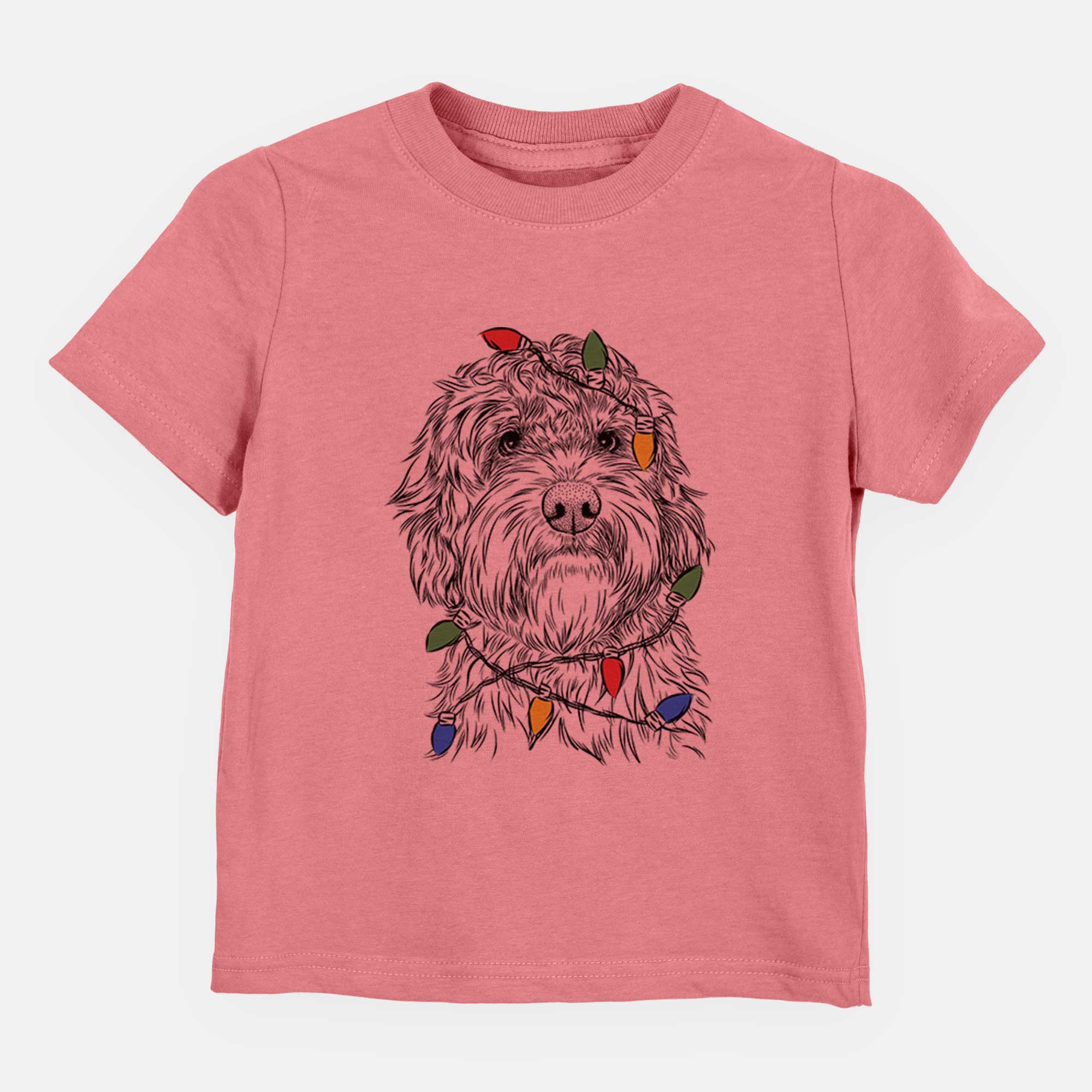 Christmas Lights Huckleberry the Australian Labradoodle - Kids/Youth/Toddler Shirt