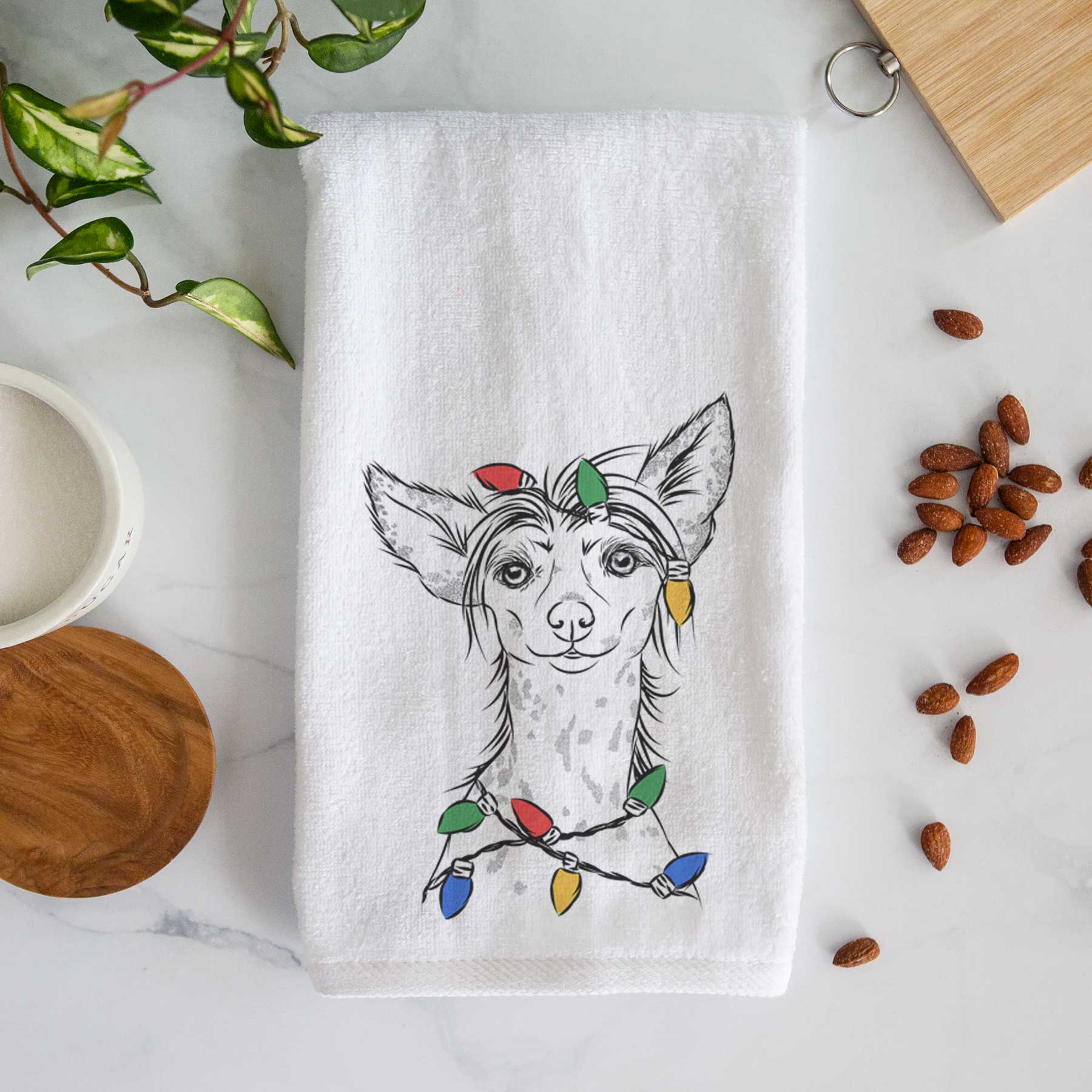 Hudson the Chinese Crested Decorative Hand Towel