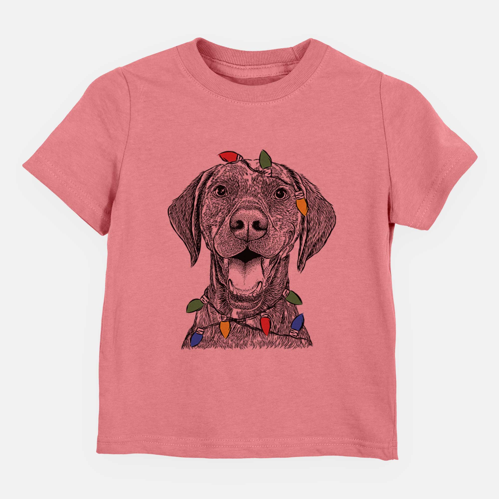 Christmas Lights Hudson the German Shorthaired Pointer - Kids/Youth/Toddler Shirt