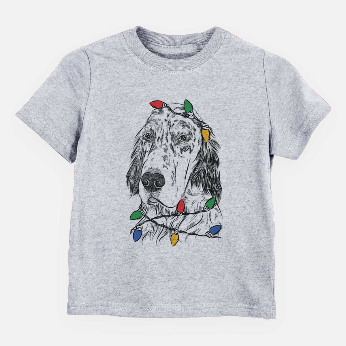 Christmas Lights Hutch the English Setter - Kids/Youth/Toddler Shirt