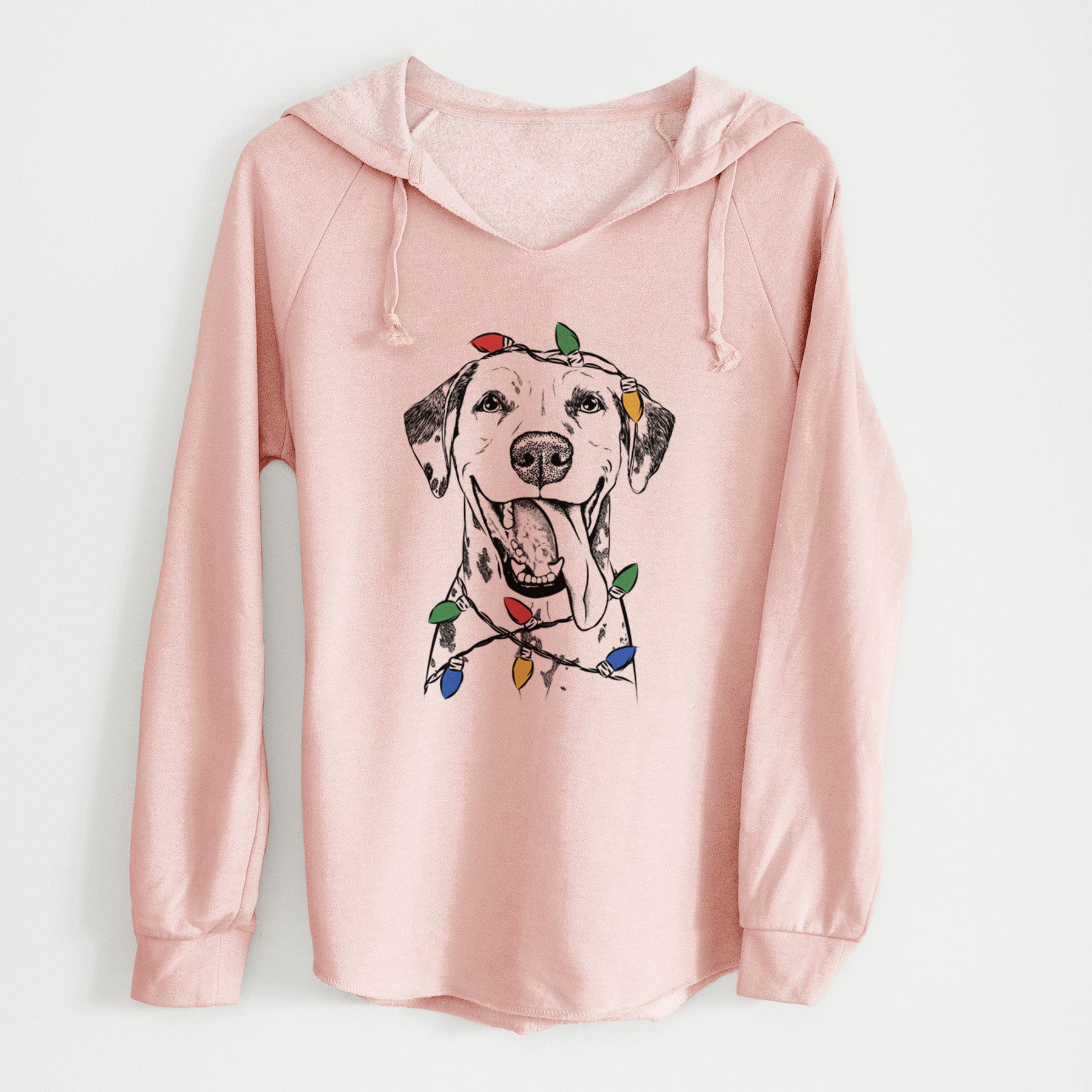 Christmas Lights Hydro the Dalmatian - Cali Wave Hooded Sweatshirt