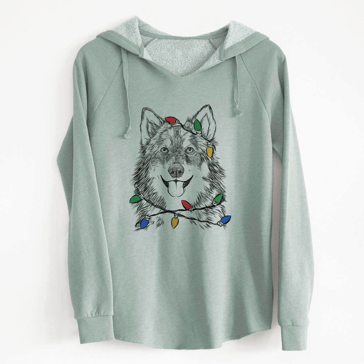Christmas Lights Iben the Utonagan - Cali Wave Hooded Sweatshirt