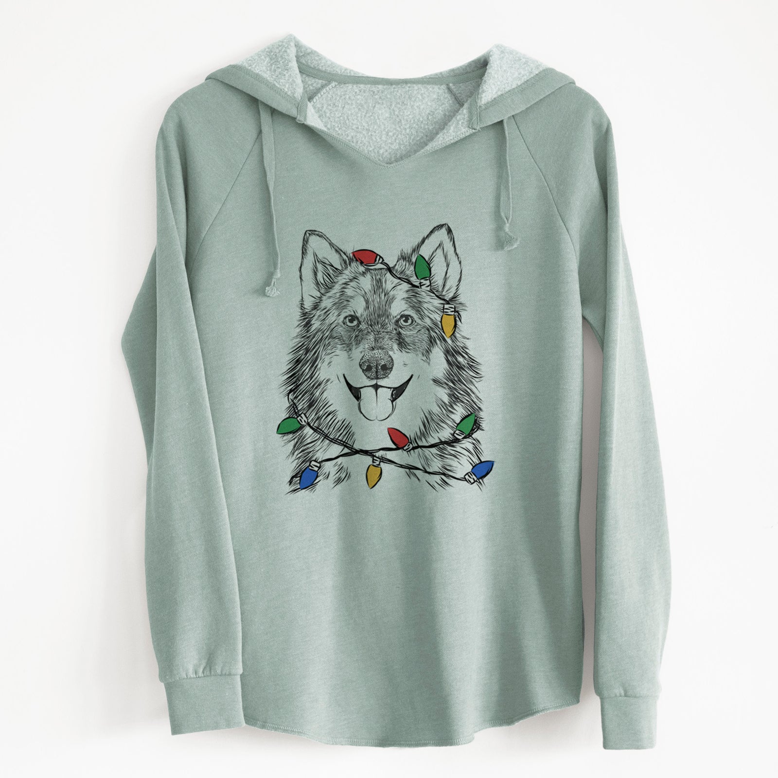 Christmas Lights Iben the Utonagan - Cali Wave Hooded Sweatshirt