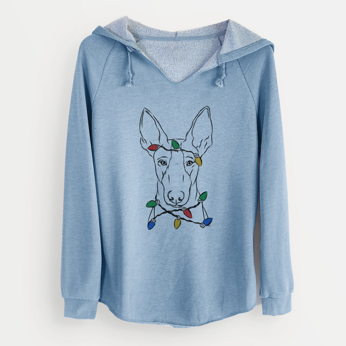 Christmas Lights Indy the Ibizan Hound - Cali Wave Hooded Sweatshirt