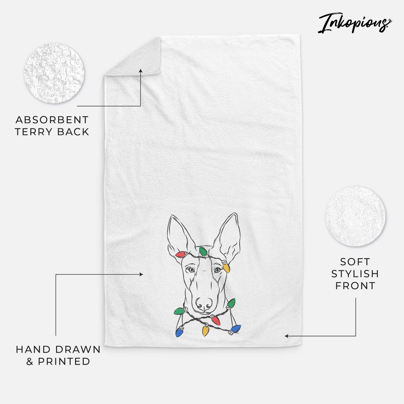 Indy the Ibizan Hound Decorative Hand Towel