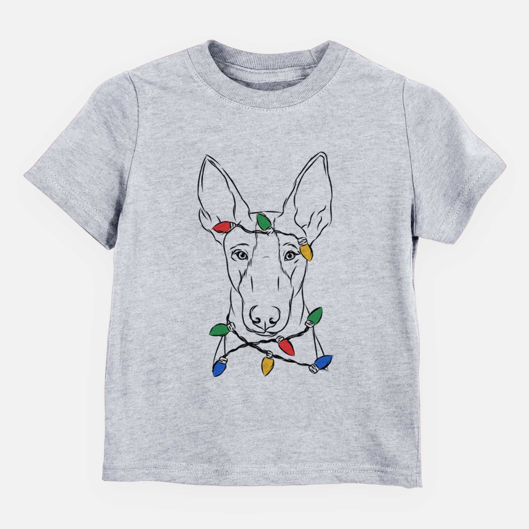 Christmas Lights Indy the Ibizan Hound - Kids/Youth/Toddler Shirt