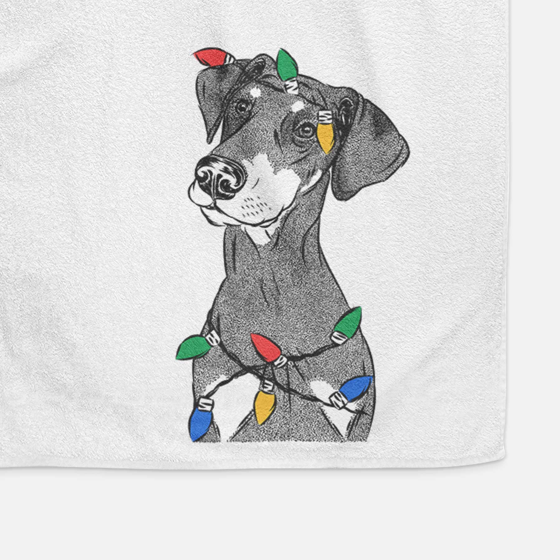 Iroh the Doberman Pinscher Decorative Hand Towel