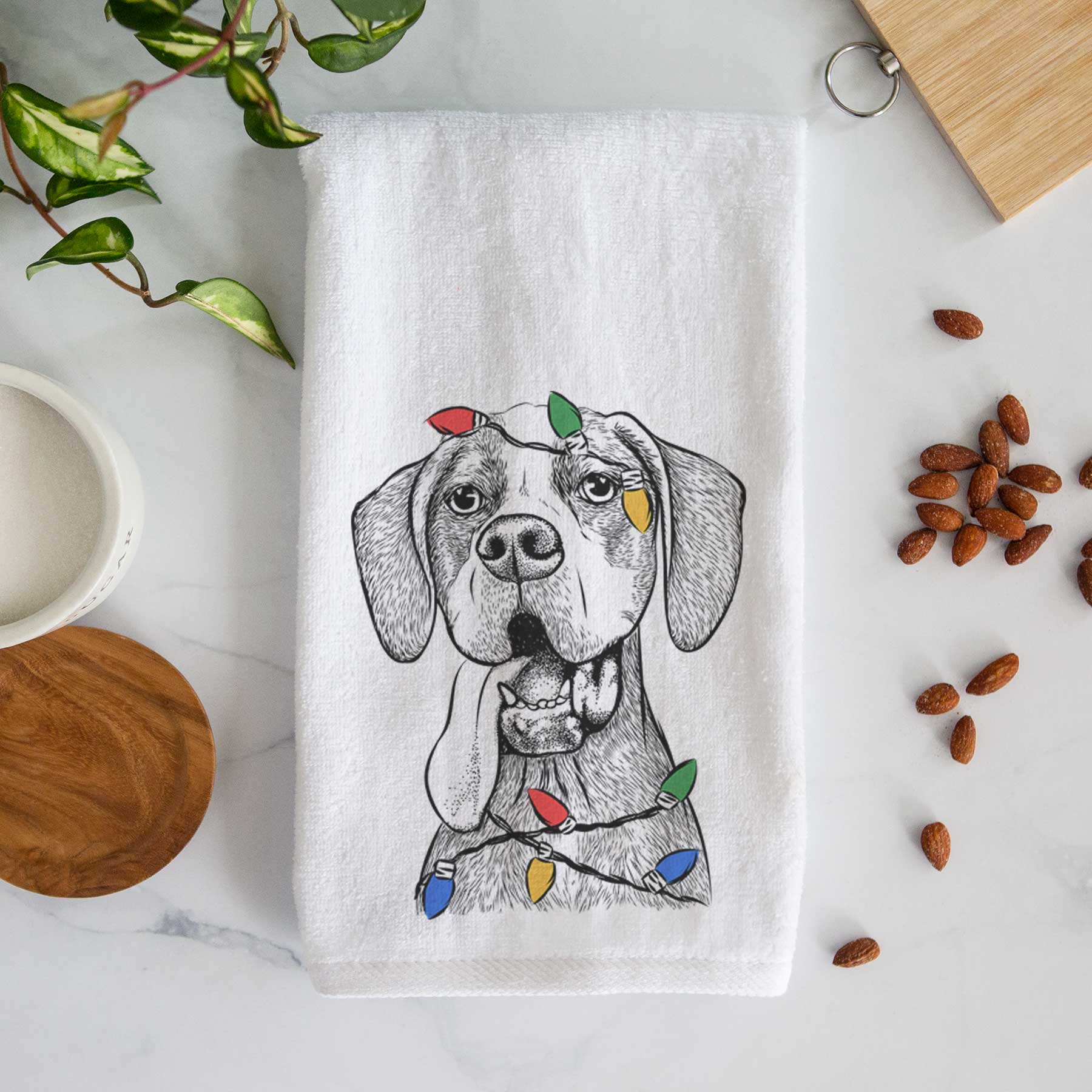 Irwin the English Pointer Decorative Hand Towel