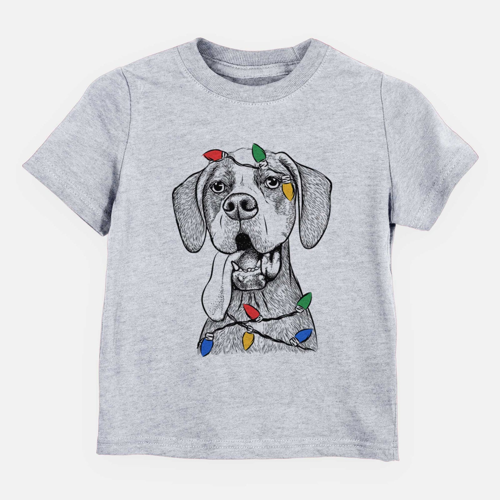 Christmas Lights Irwin the English Pointer - Kids/Youth/Toddler Shirt