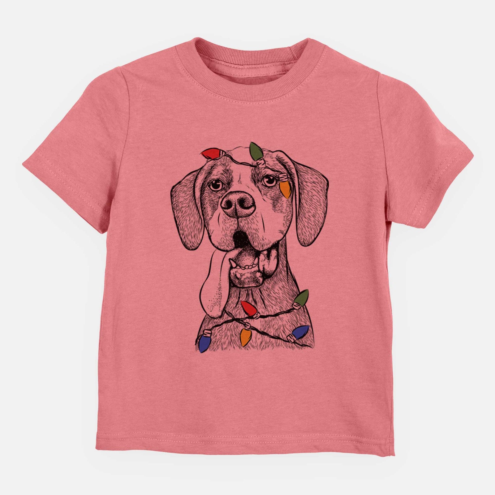 Christmas Lights Irwin the English Pointer - Kids/Youth/Toddler Shirt