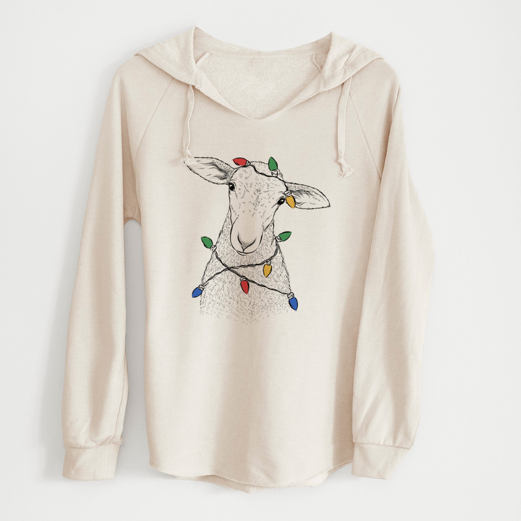 Christmas Lights Ivy the Lamb - Cali Wave Hooded Sweatshirt