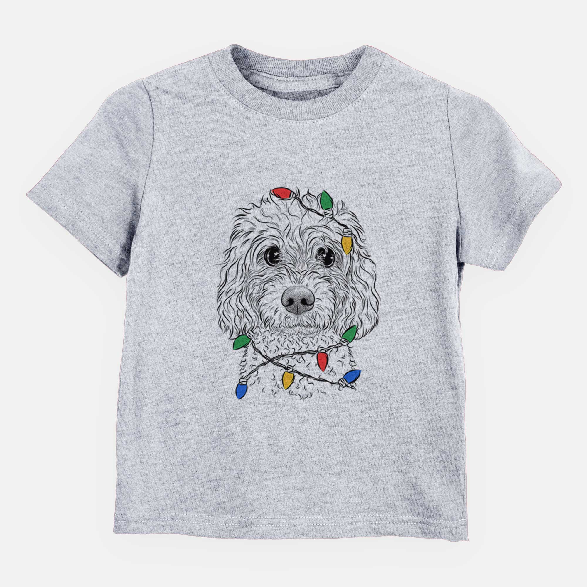 Christmas Lights Izzie the Cavachon - Kids/Youth/Toddler Shirt
