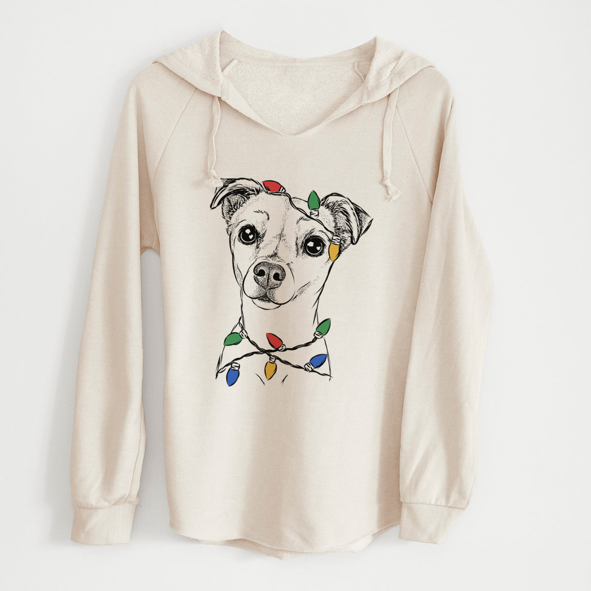 Christmas Lights Izzy the Chiweenie - Cali Wave Hooded Sweatshirt