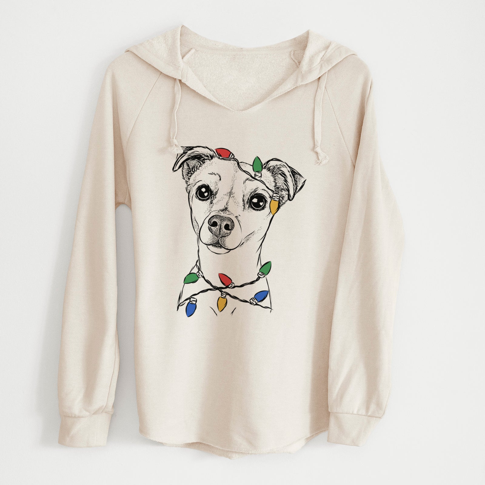 Christmas Lights Izzy the Chiweenie - Cali Wave Hooded Sweatshirt