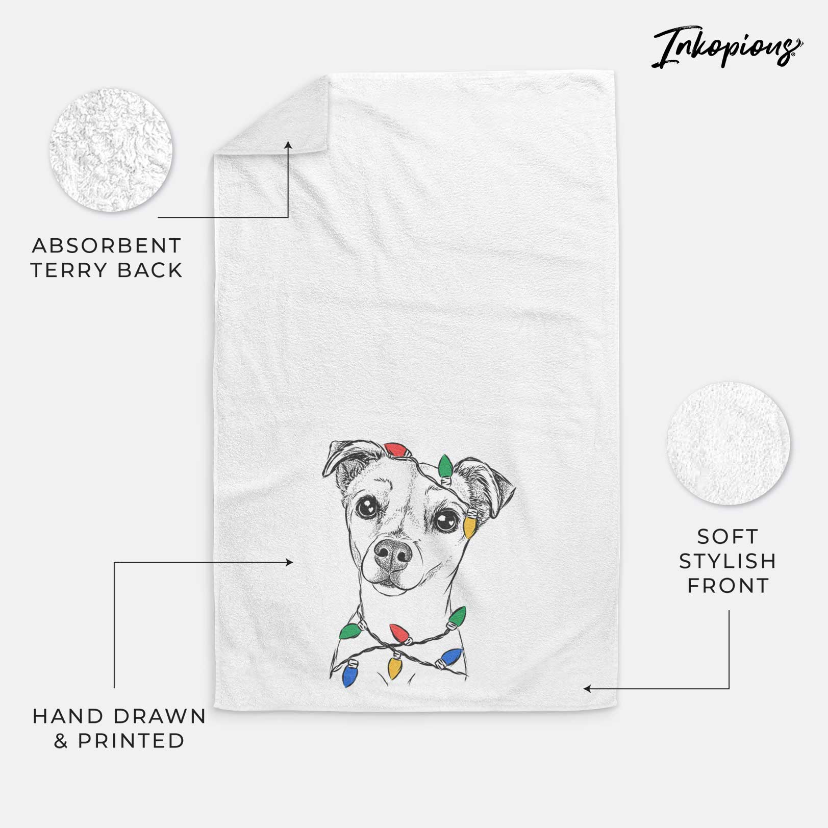 Izzy the Chiweenie Decorative Hand Towel