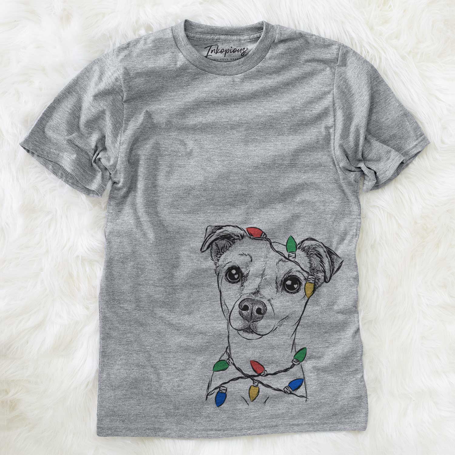 Christmas Lights Izzy the Chiweenie - Unisex Crewneck