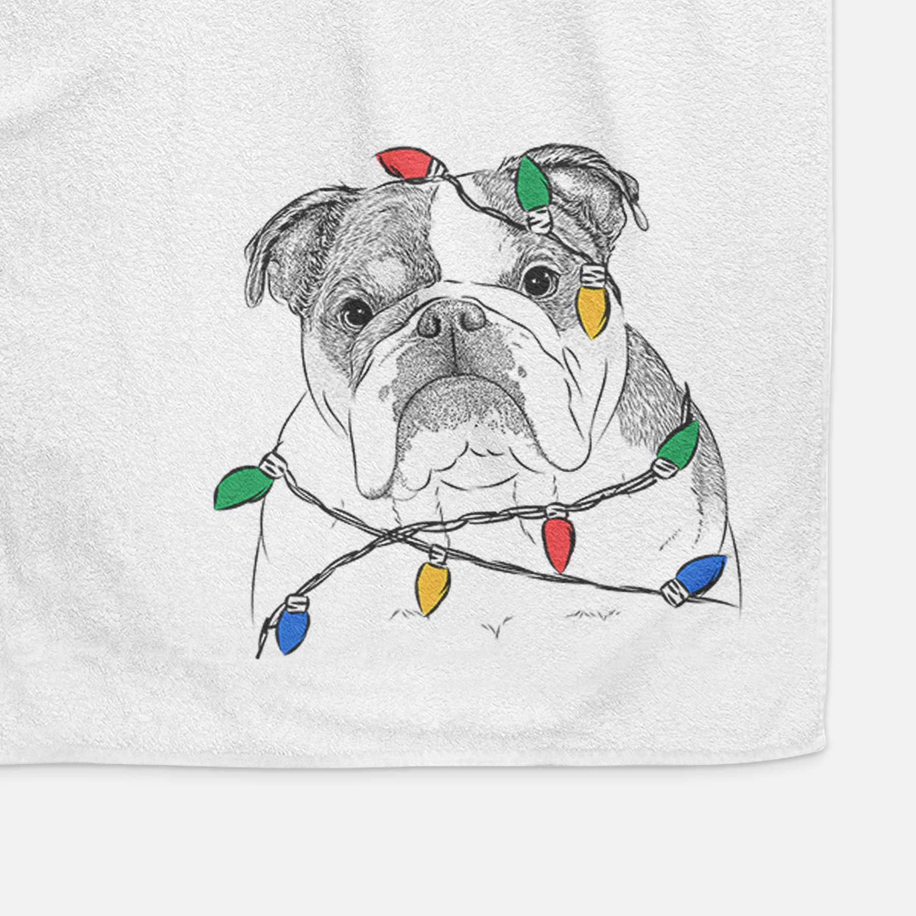 Jack the English Bulldog Decorative Hand Towel