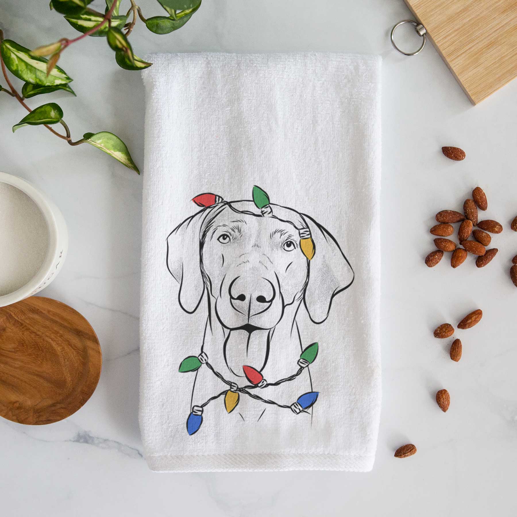 Jackson the Weimaraner Decorative Hand Towel